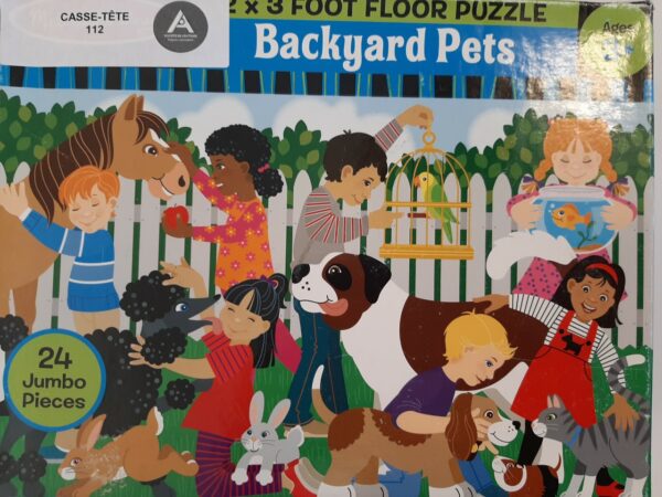 Casse-tête géant animaux de compagnie- 24 morceaux