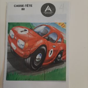 La voiture de course- 4 morceaux