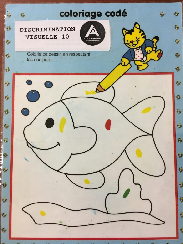 Coloriage codé | Société de l'Autisme Région Lanaudière