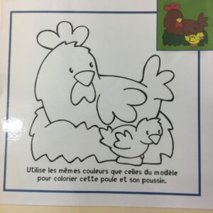 Utilise les mêmes couleurs dans le dessin