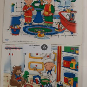 Caillou cuisine Caillou se brosse les dents