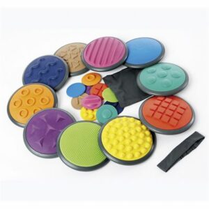 Disques texturés pour parcours physique