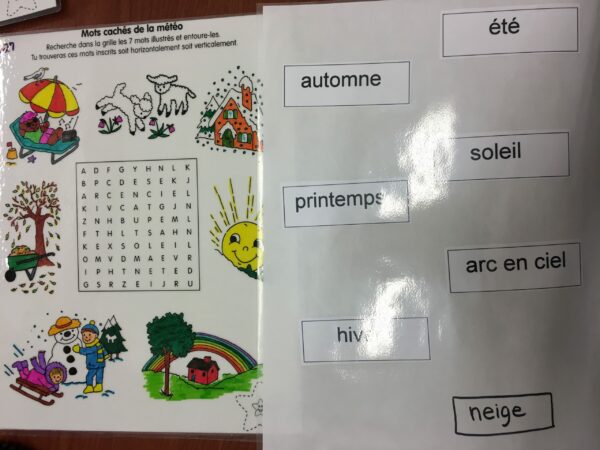 Mots cachés de la météo