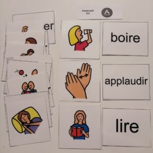 Associe le mot et l'action ensemble