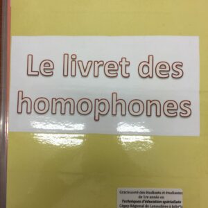 Le livret des homophones