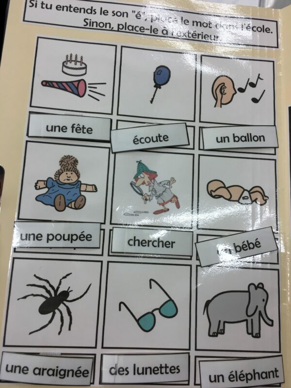 À quel endroit entends-tu le son <<É>>