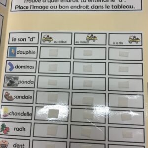 À quel endroit entends-tu la lettre <<D>>