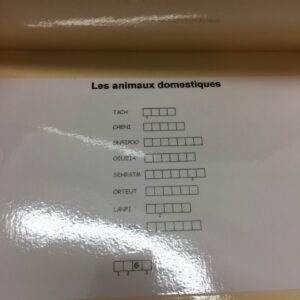Place les lettres au bon endroit