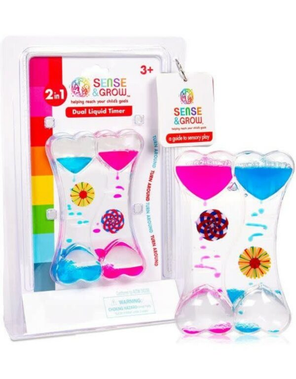 Sablier liquide double