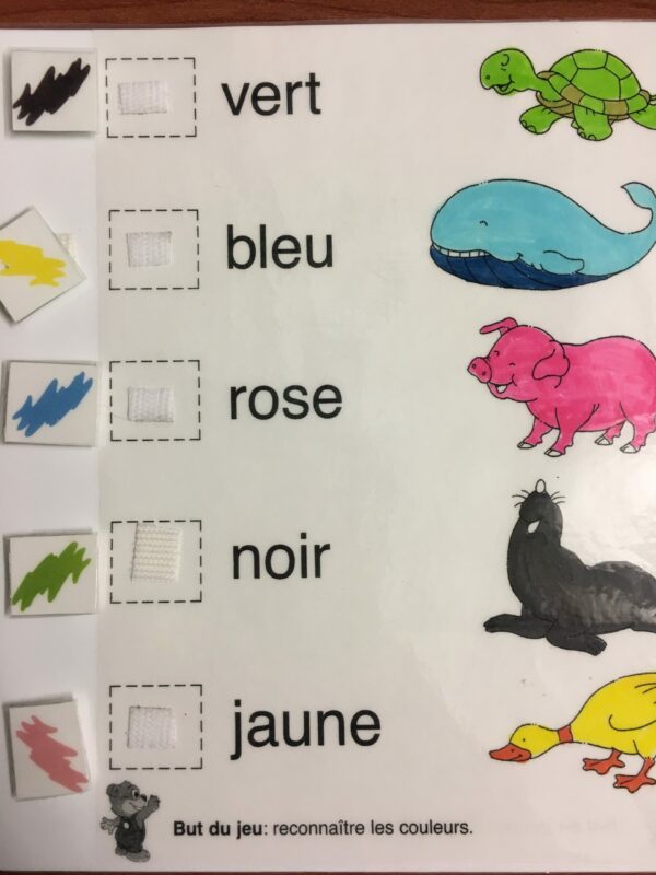 Reconnait les couleurs