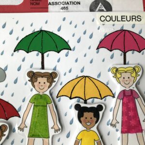 La couleur des parapluies