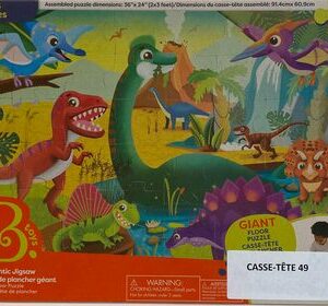 Casse-tête de plancher dinosaures