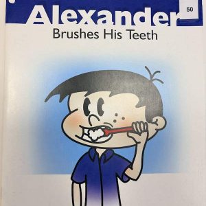 Alexander brushes his teeth